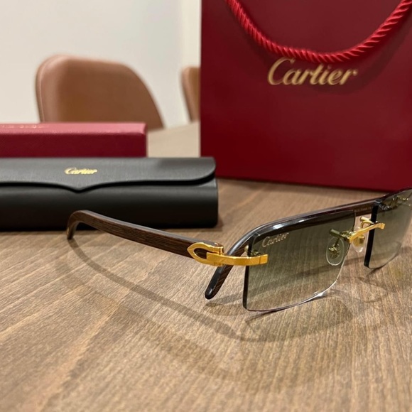 *SOLD* Cartier woods w custom lens - Picture 2 of 3